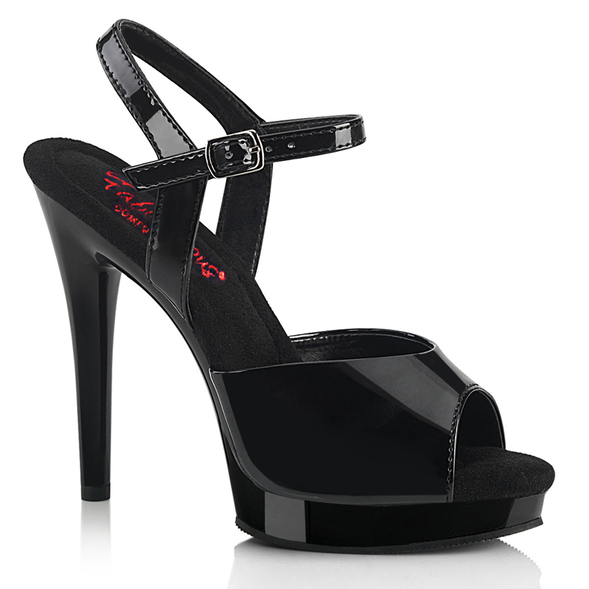 GLORY-509 Exotic Dancing Fabulicious Shoes Blk Pat/Blk