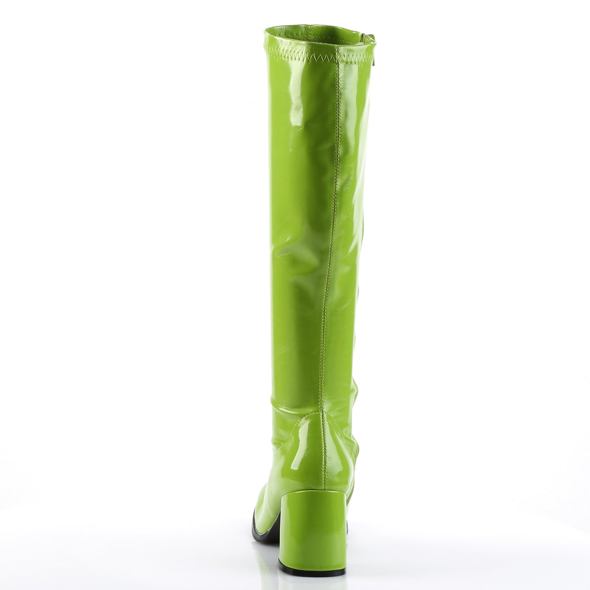 GOGO-300 Funtasma Fantasy Lime Green Stretch Patent Women's Boots [Retro Knee High Boots]