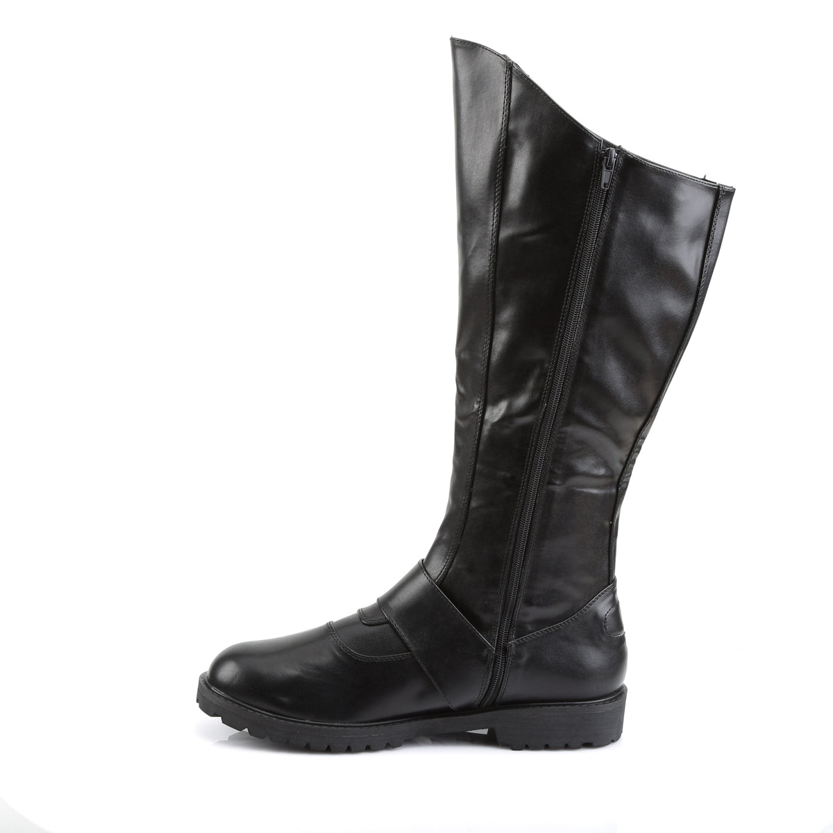 GOTHAM-100 Fancy Dress Costume Funtasma Men's Boots Black Pu