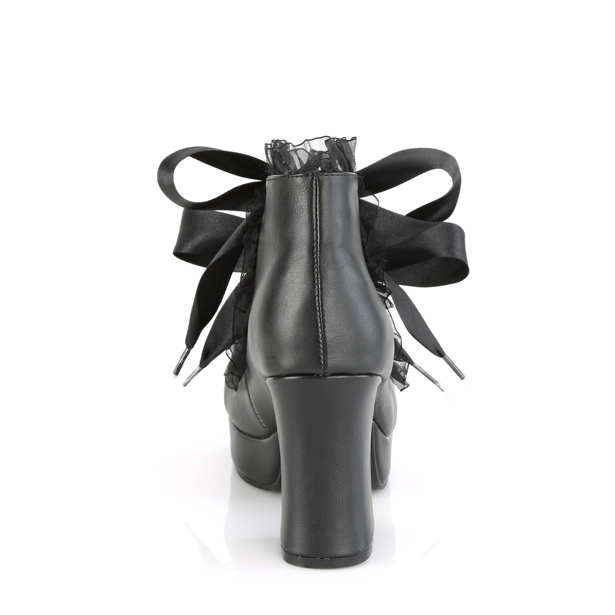 GOTHIKA-53 Demonia Black Vegan Leather Women's Heels & Platform Shoes [Alternative Footwear]