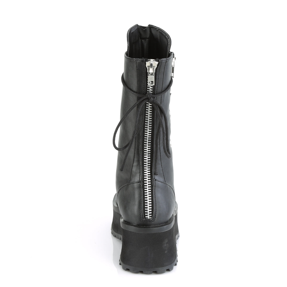 GRAVEDIGGER-14 Demonia Black Vegan Leather Unisex Platform Shoes & Boots [Demonia Cult Alternative Footwear]