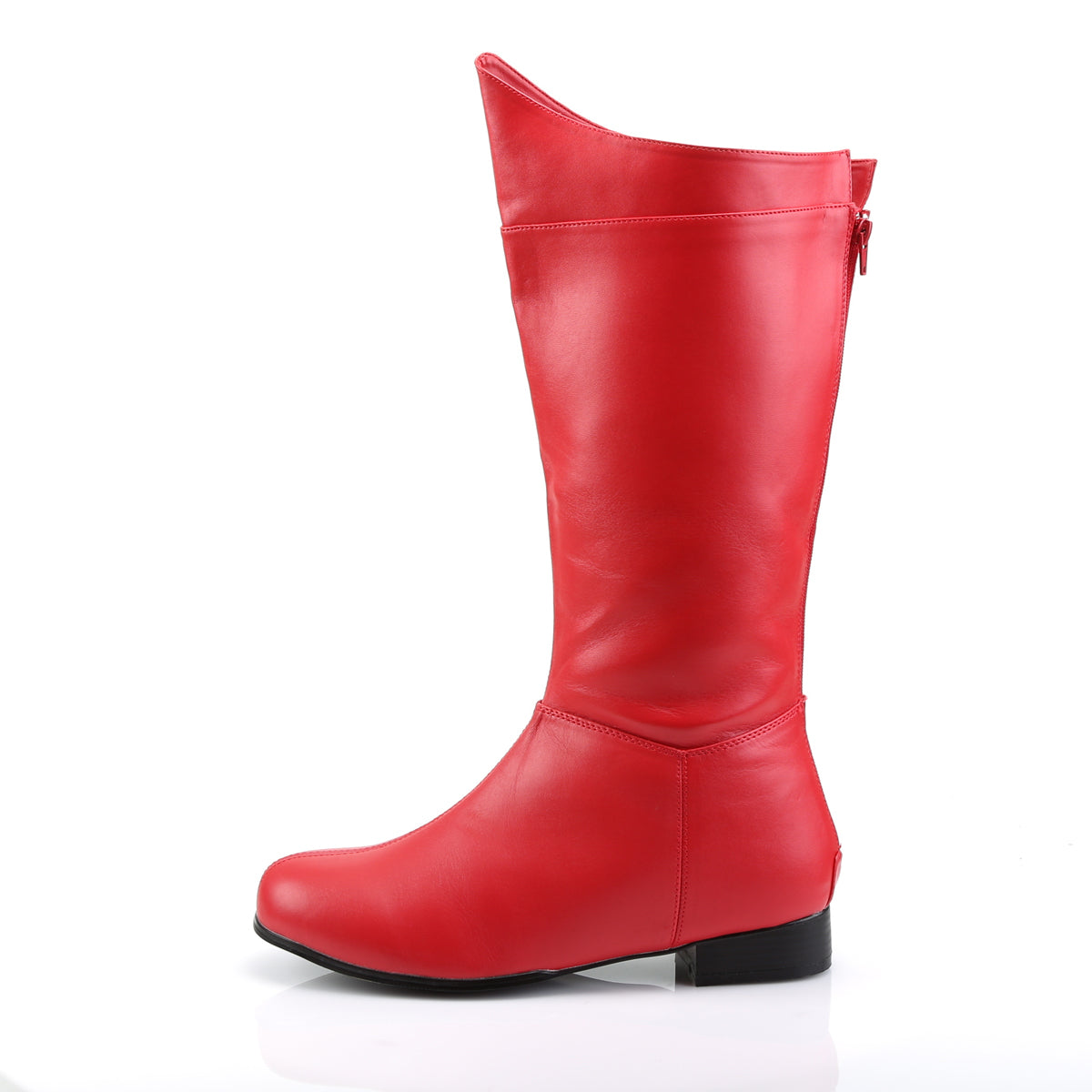 HERO-100 Fancy Dress Costume Funtasma Men's Boots Red Pu