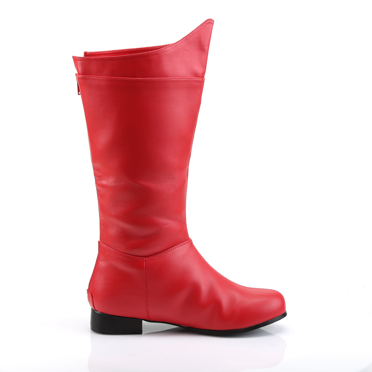 HERO-100 Fancy Dress Costume Funtasma Men's Boots Red Pu
