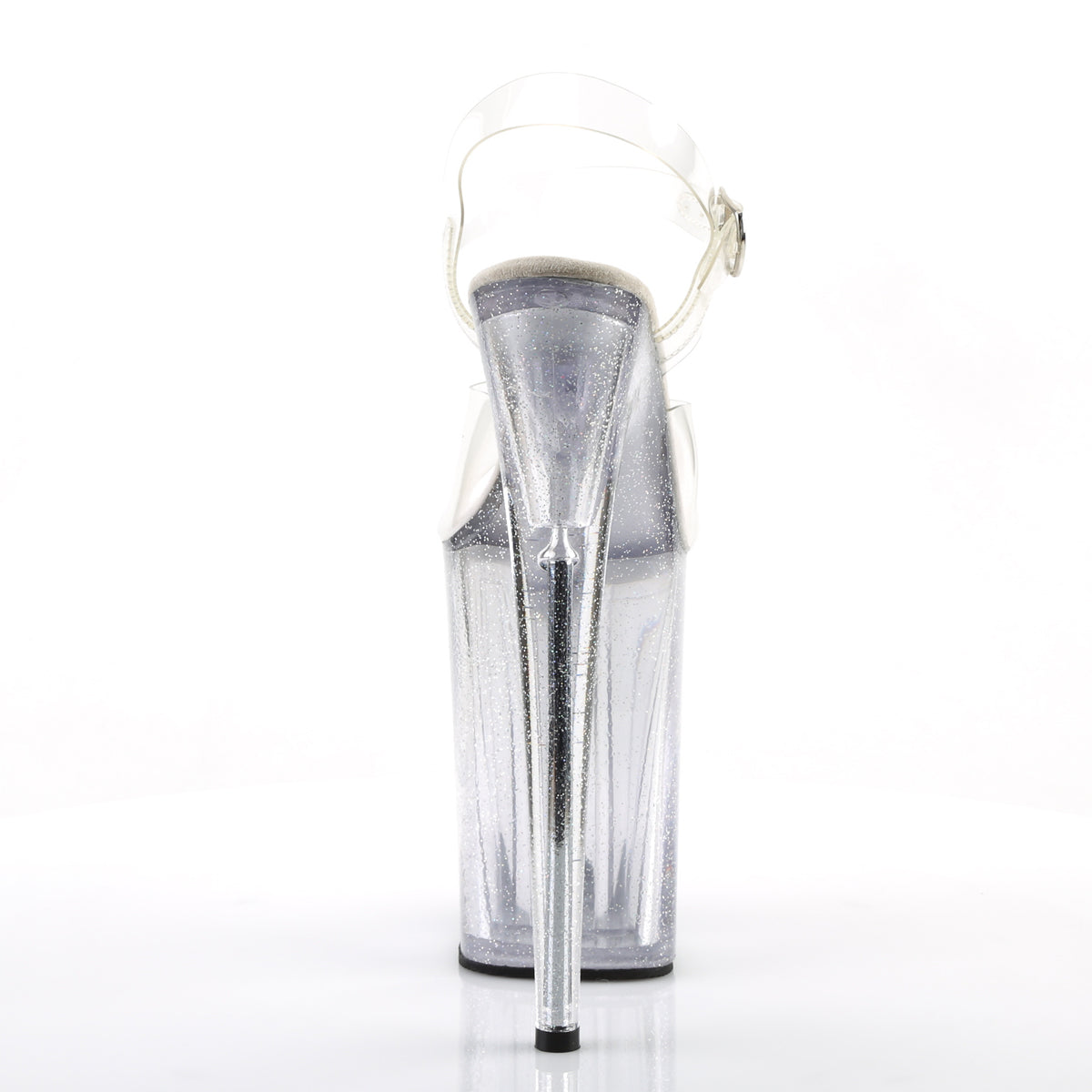 INFINITY-908MG Pleaser Transparent Clear Platform Shoes [9 Inch High Heels]
