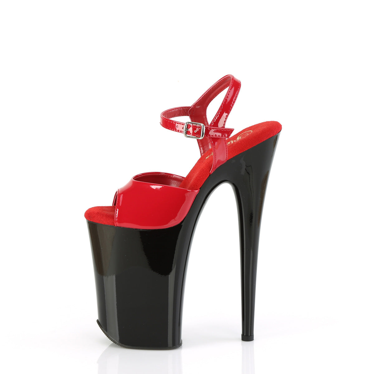 INFINITY-909 Pleaser Red Patent/Black Platform Shoes [Sexy Shoes]