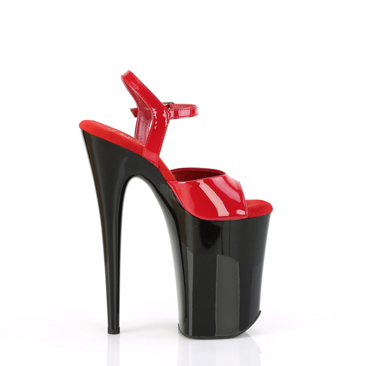 INFINITY-909 Pleaser Red Patent/Black Platform Shoes [Sexy Shoes]