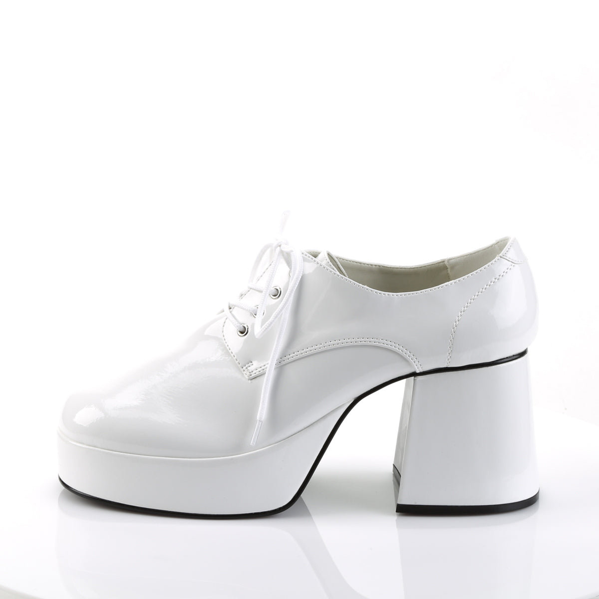 JAZZ-02 Fancy Dress Costume Funtasma Men's Shoes White Pat