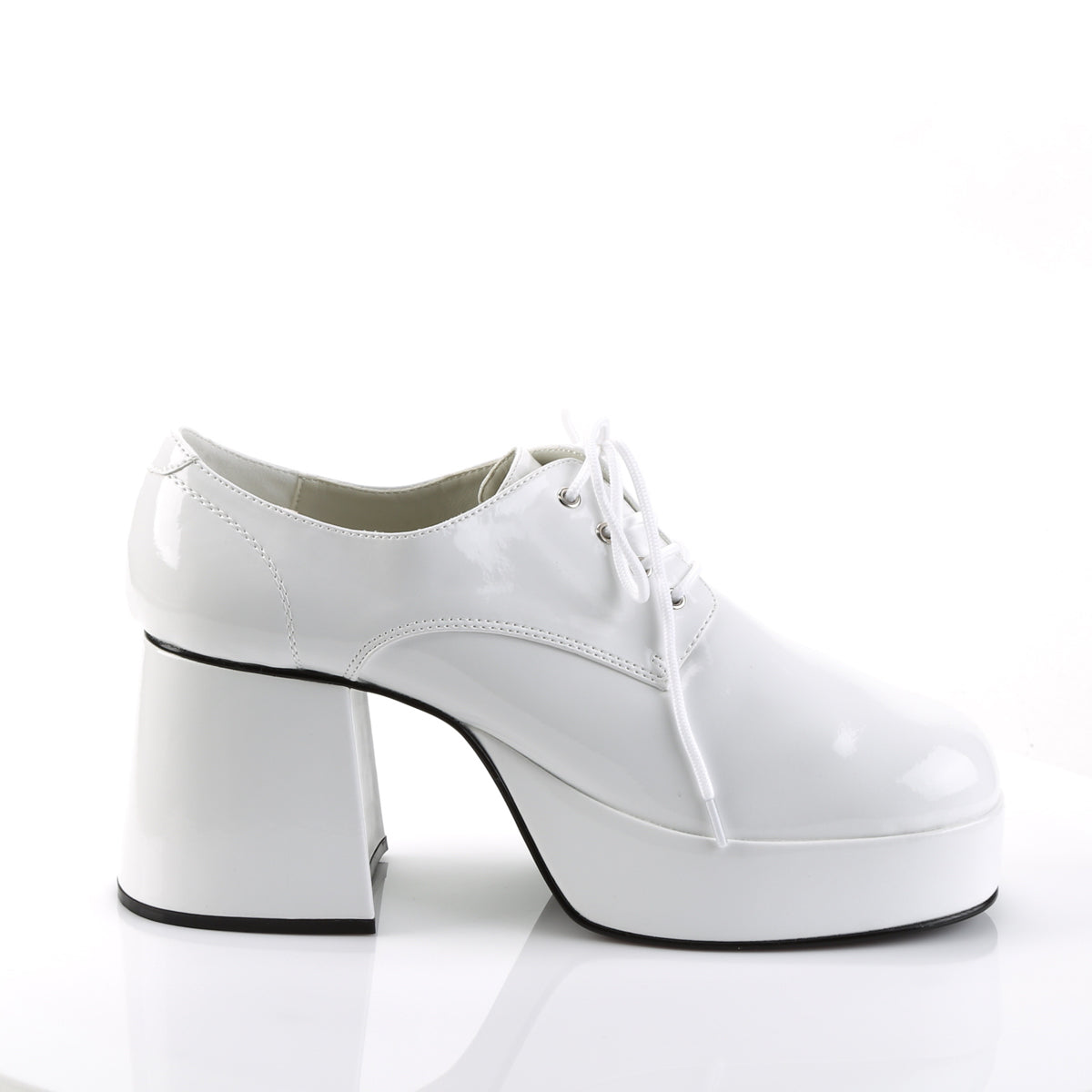 JAZZ-02 Fancy Dress Costume Funtasma Men's Shoes White Pat