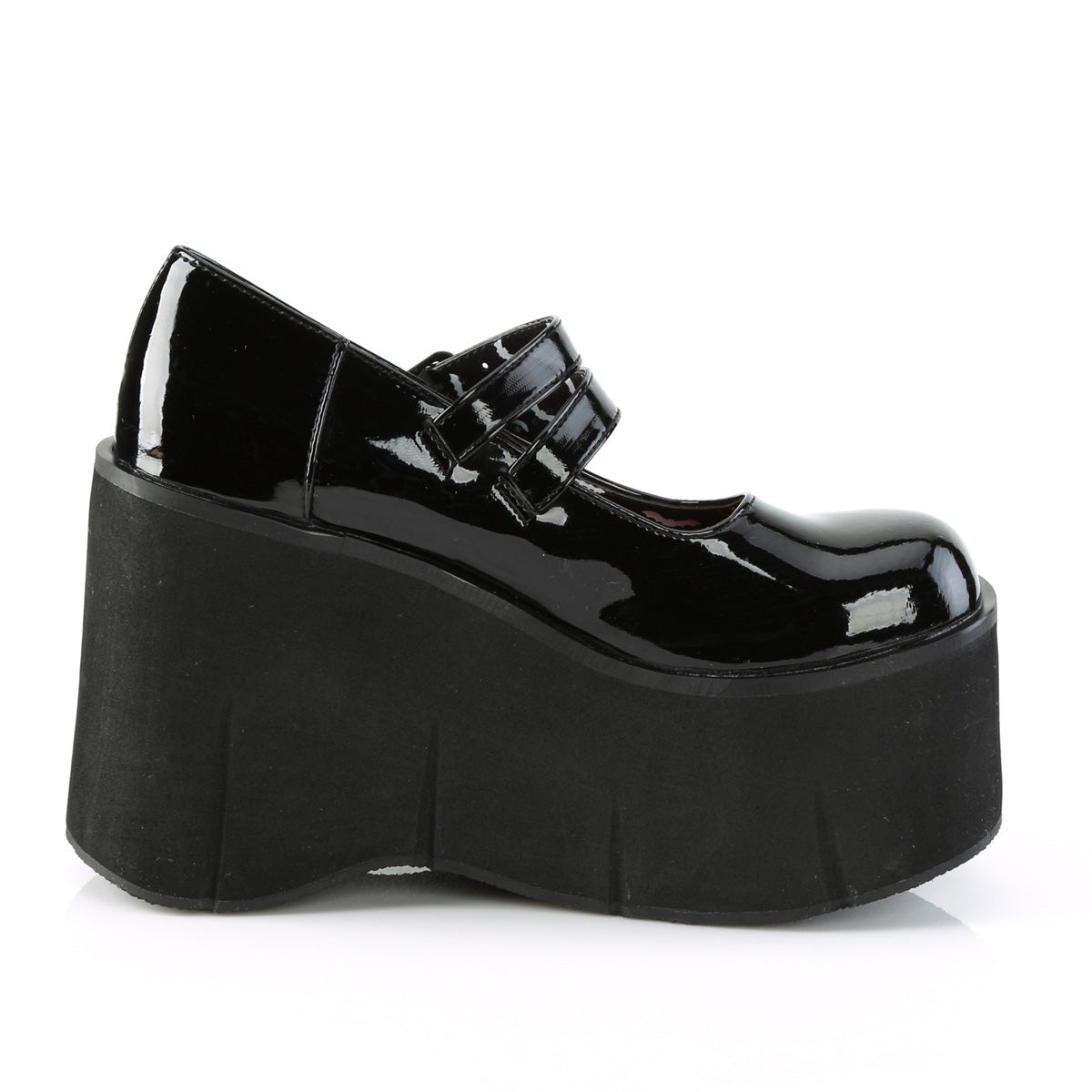 KERA-08 Demonia Black Patent Women's Heels & Platform Shoes [Demonia Cult Alternative Footwear]