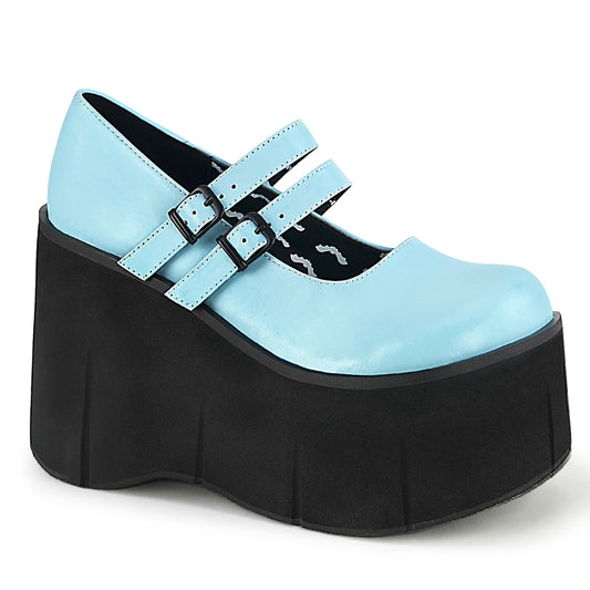 KERA-08 Alternative Footwear Demonia Women's Heels & Platform Shoes B. Blue Vegan Leather