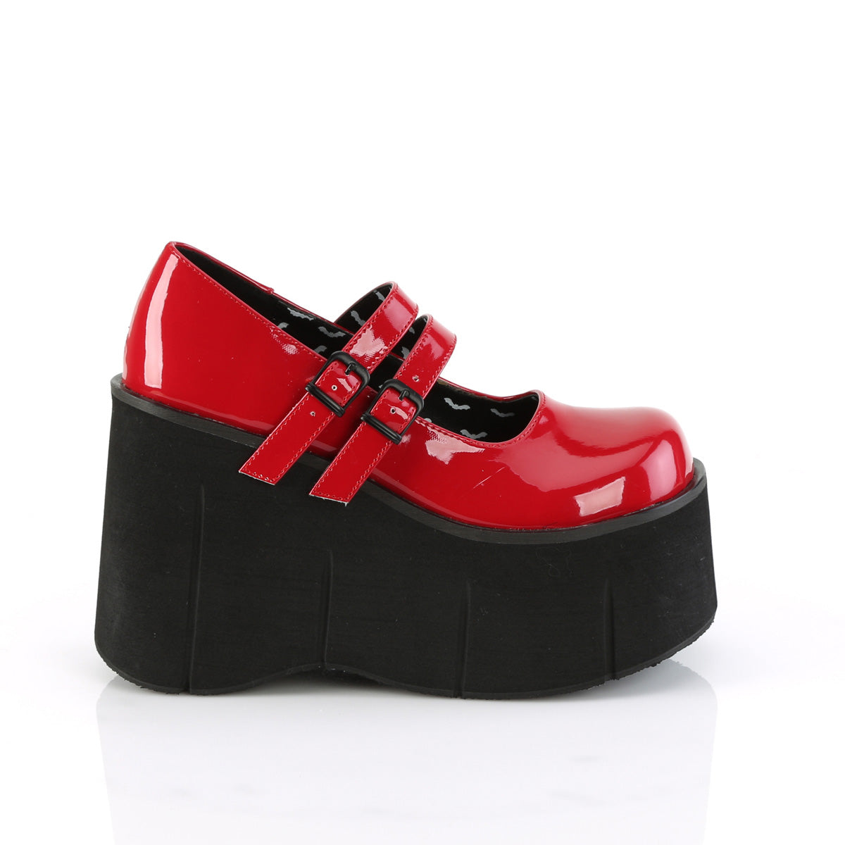 KERA-08 Demonia Red Patent Women's Heels & Platform Shoes [Demonia Cult Alternative Footwear]