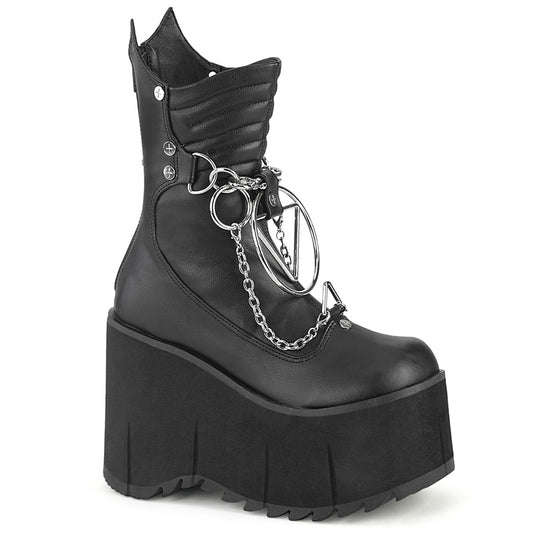 KERA-130 Alternative Footwear Demonia Women's Ankle Boots Blk Vegan Leather