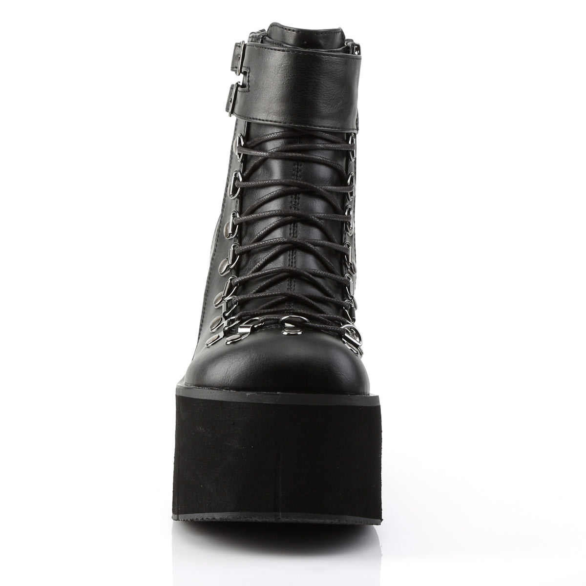 KERA-21 Demonia Black Vegan Leather Women's Ankle Boots [Demonia Cult Alternative Footwear]