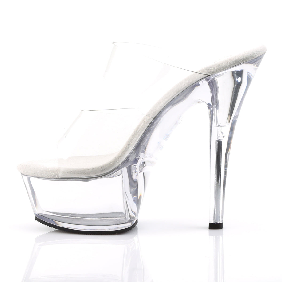 KISS-202 Pleaser Transparent Clear Platform Shoes [Exotic Dancing Shoes]