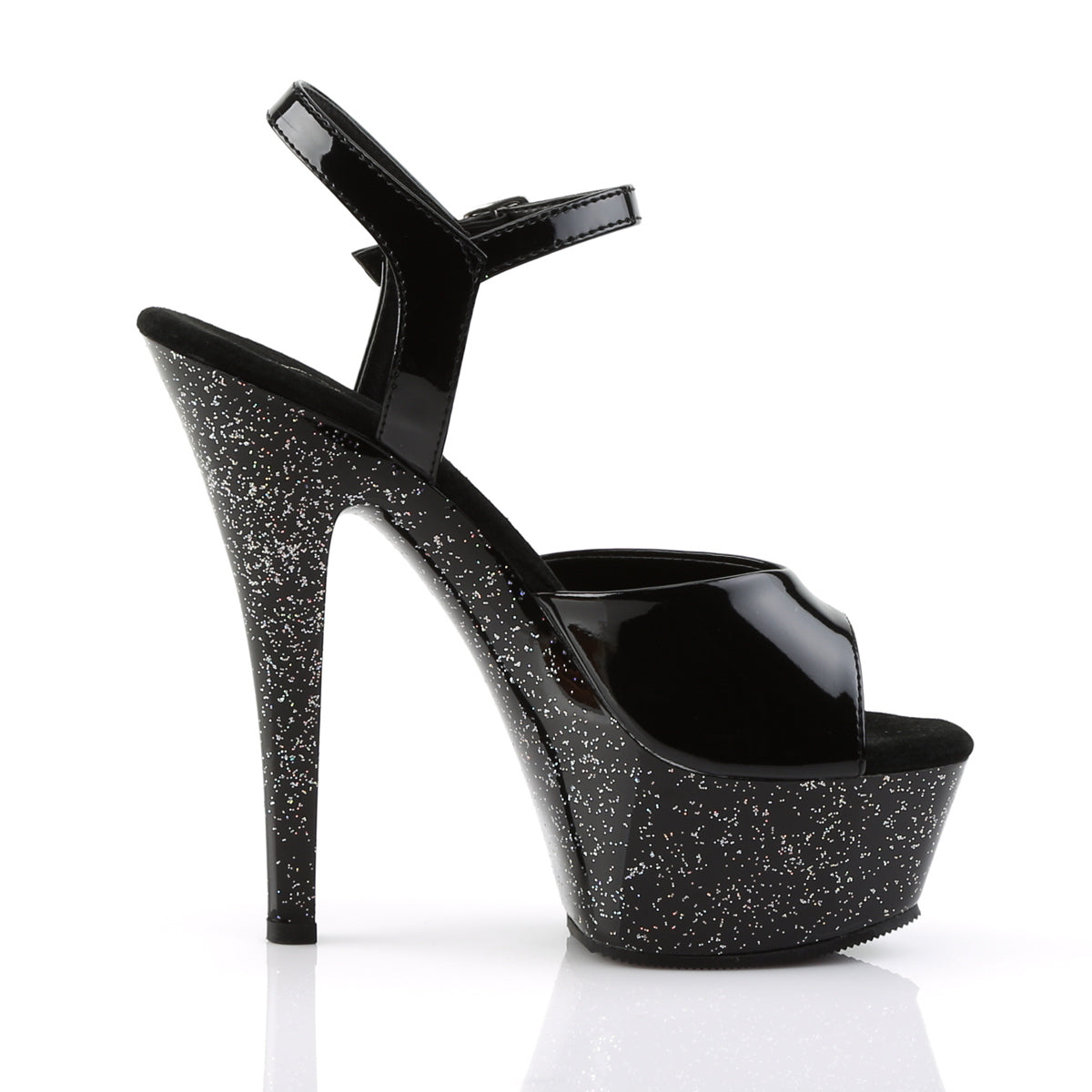 KISS-209MG Pleaser Black Platform Shoes [Exotic Dancing Shoes]