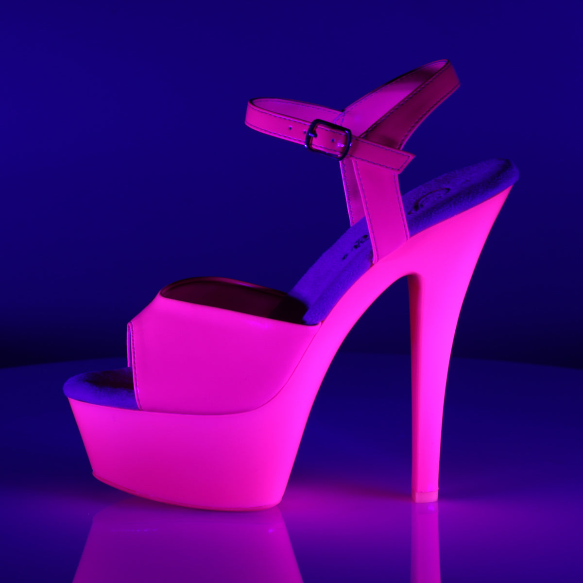 KISS-209UV Pleaser Neon H Pink/H Pink Platform Shoes [Exotic Dancing Shoes]