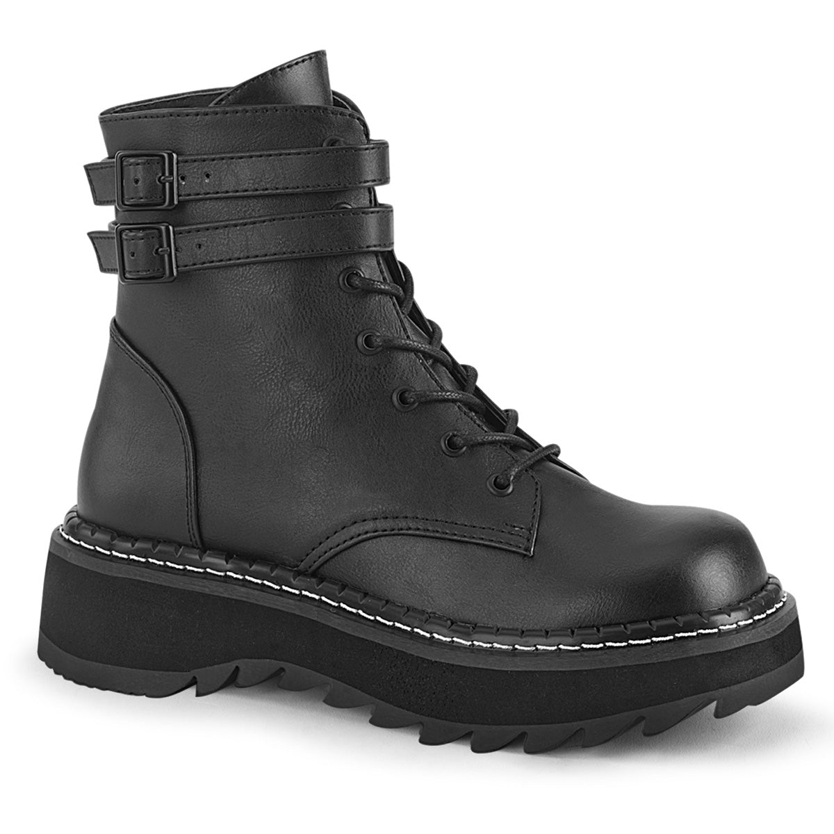 LILITH-152 Alternative Footwear Demonia Women's Ankle Boots Blk Vegan Leather