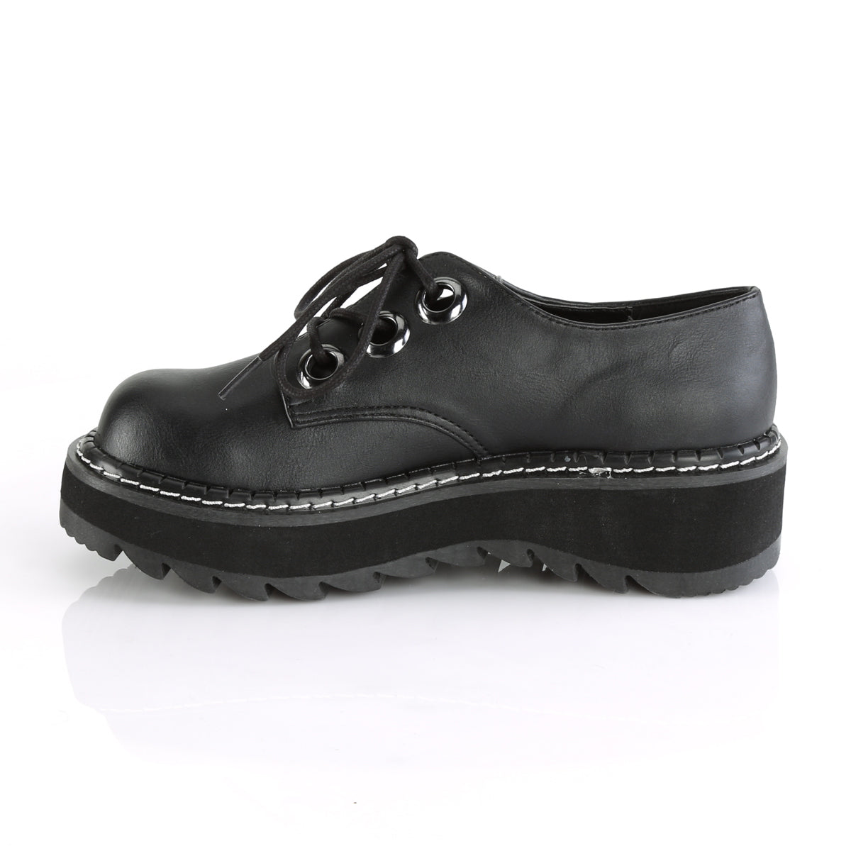 LILITH-99 Demonia Black Vegan Leather Women's Heels & Platform Shoes [Alternative Footwear]