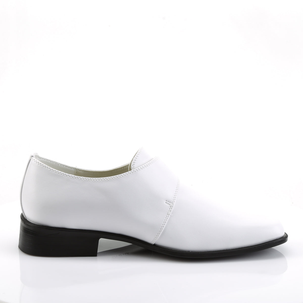 LOAFER-12 Fancy Dress Costume Funtasma Men's Shoes White Pu