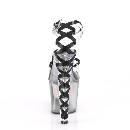 LOVESICK-712T Pleaser Clear/Black Sexy Platform Shoes (Pole Dancing Heels)