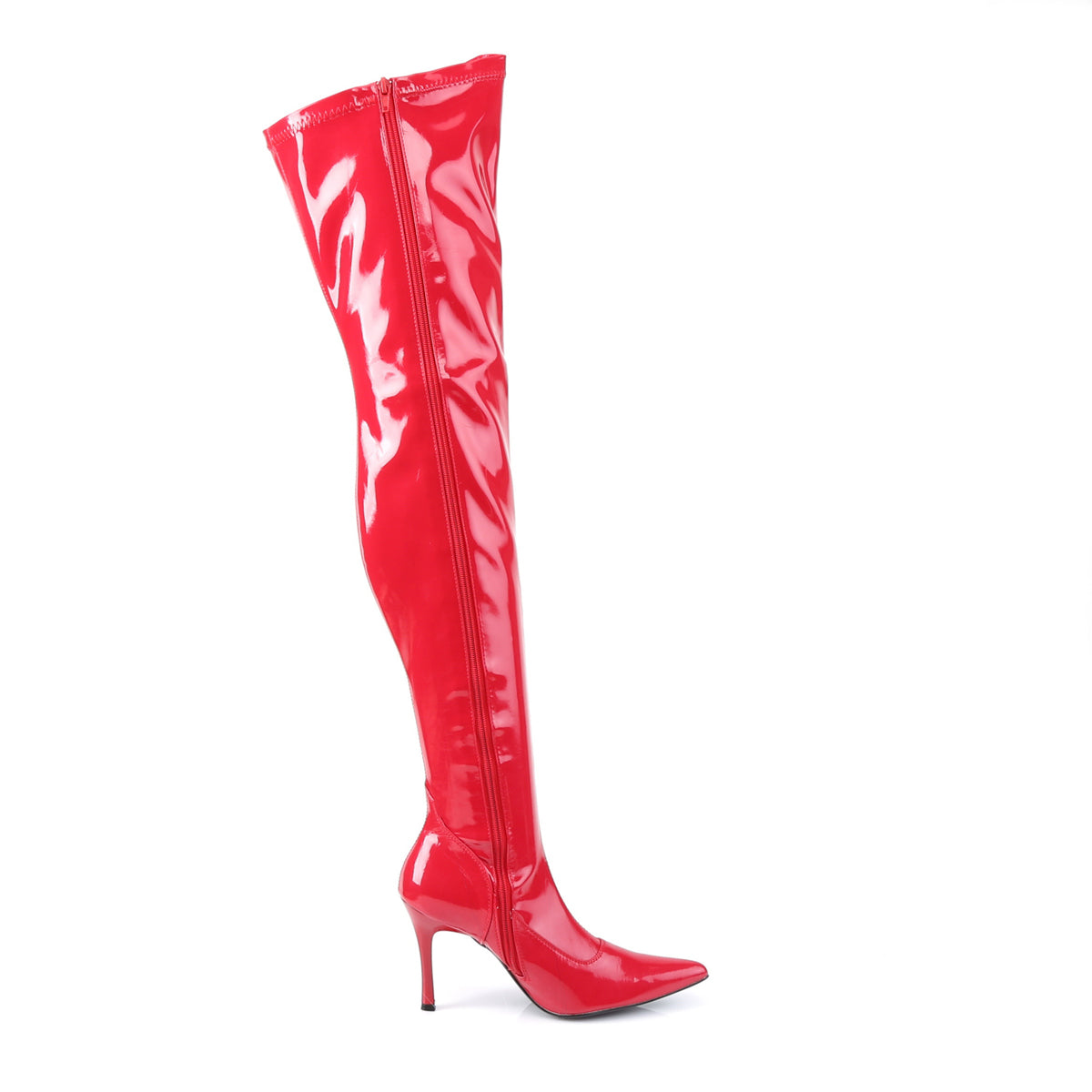 LUST-3000 Funtasma Fantasy Red Stretch Patent Women's Boots [Fancy Dress Costume Shoes]