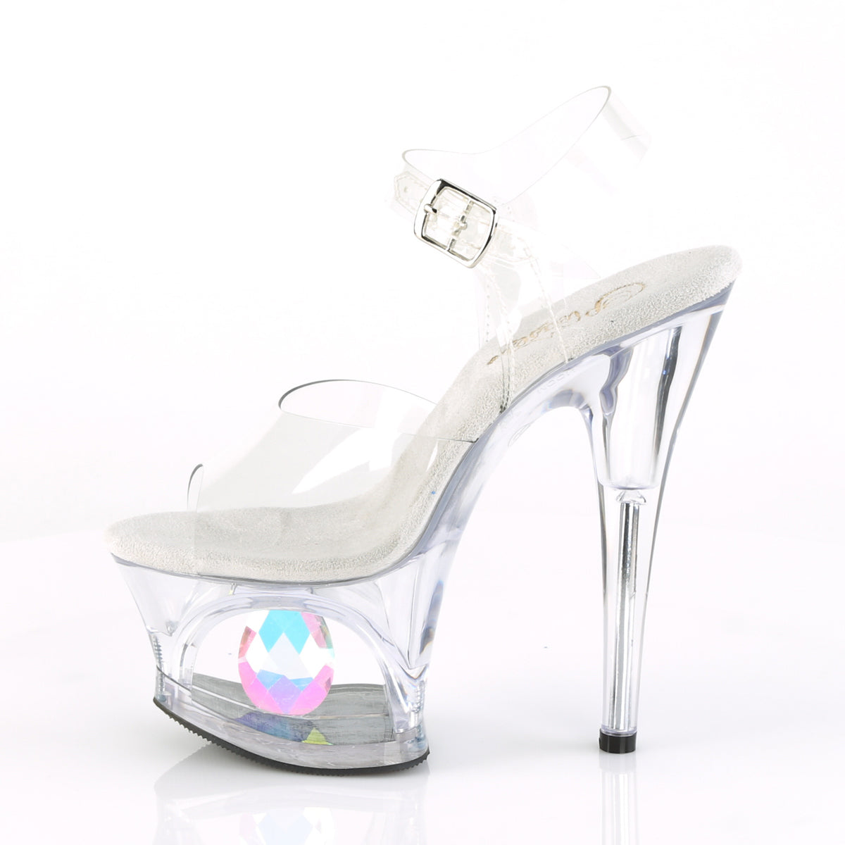 MOON-708DIA Pleaser Transparent Clear Platform Shoes [Pole Dance Shoes]