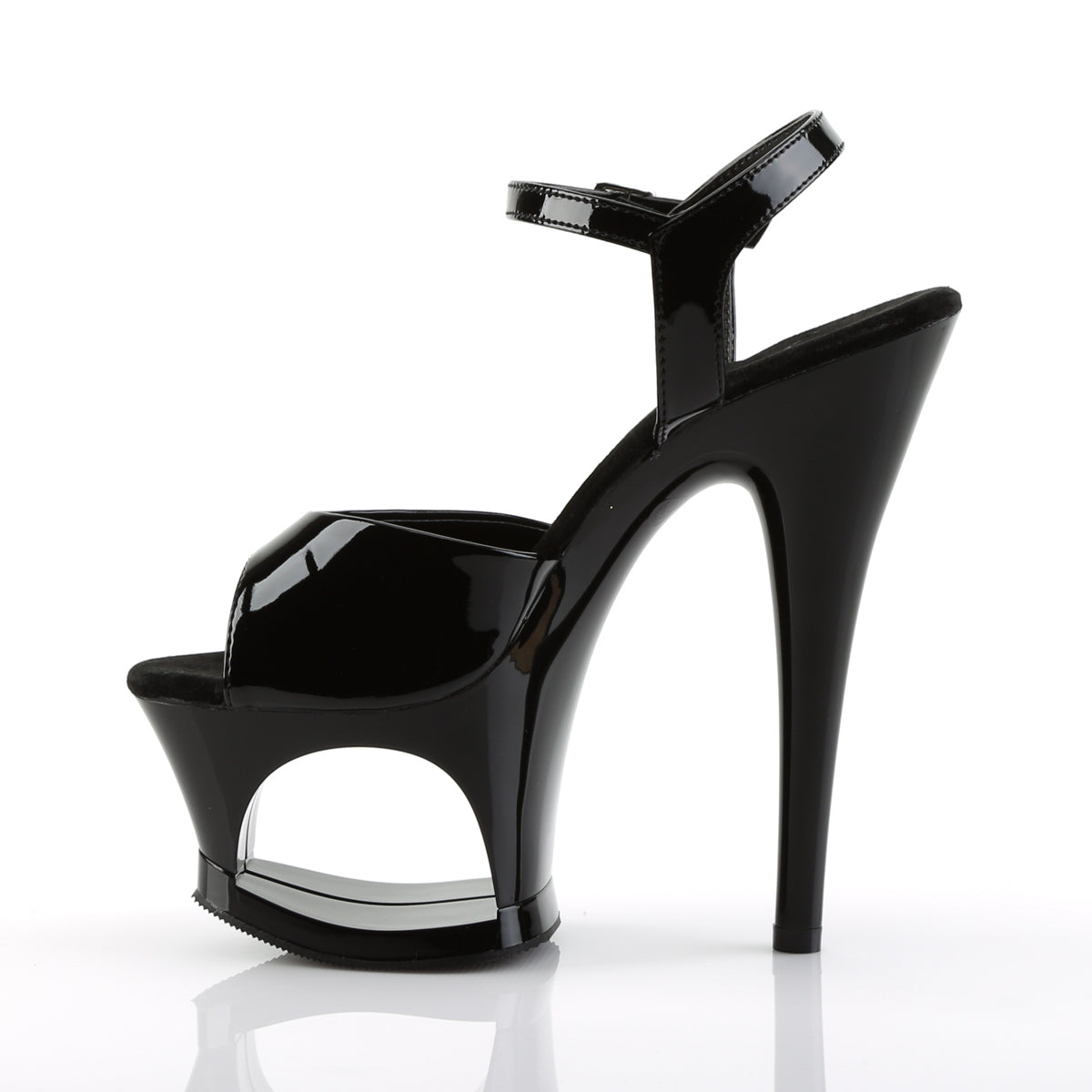 MOON-709 Pleaser Black Platform Shoes [Pole Dance Shoes]