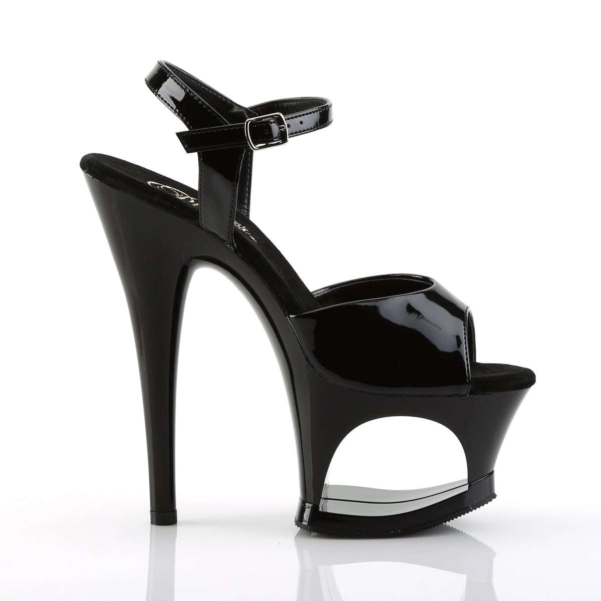 MOON-709 Pleaser Black Platform Shoes [Pole Dance Shoes]