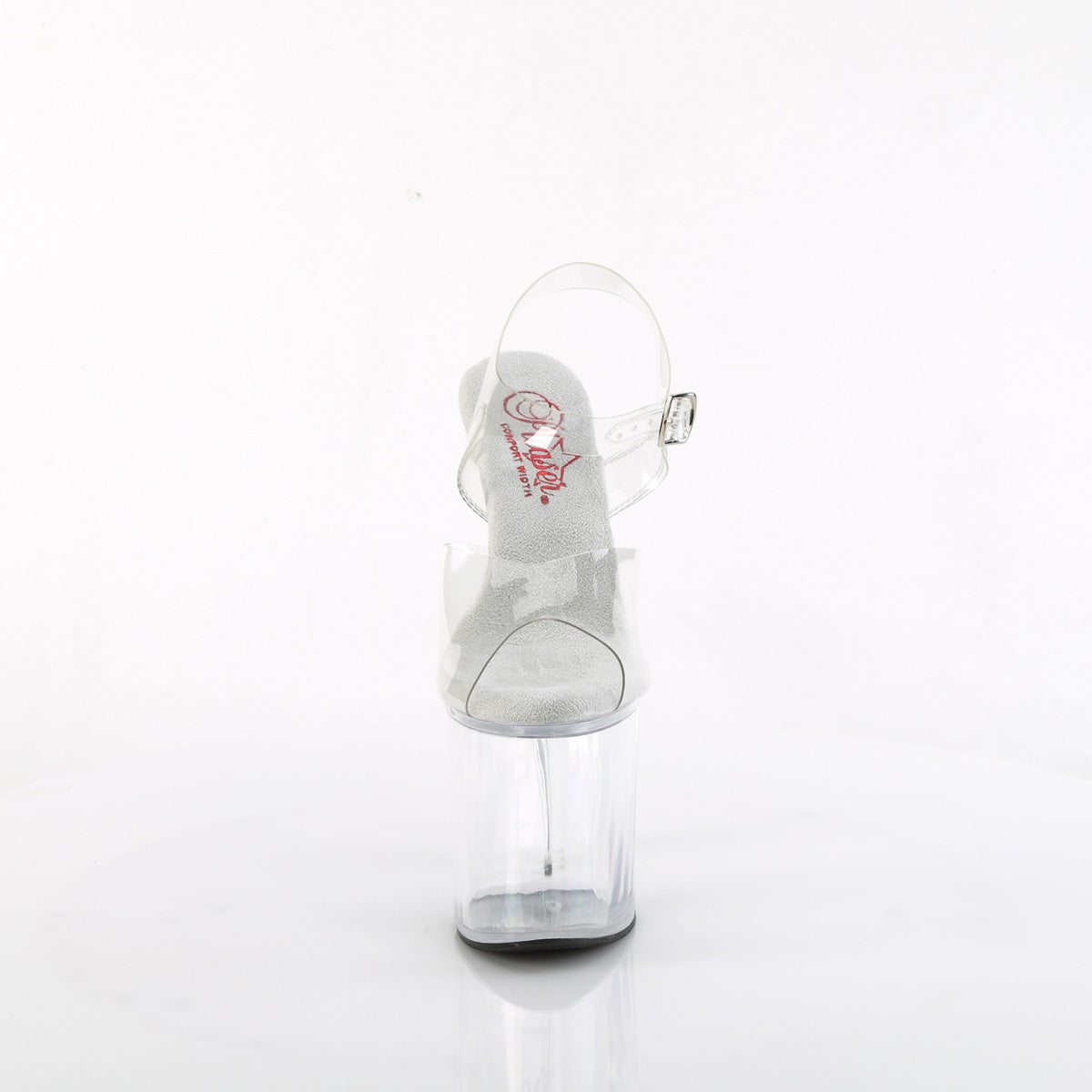 NAUGHTY-808 Pleaser Transparent Clear Platform Shoes [Pole Dance Shoes]