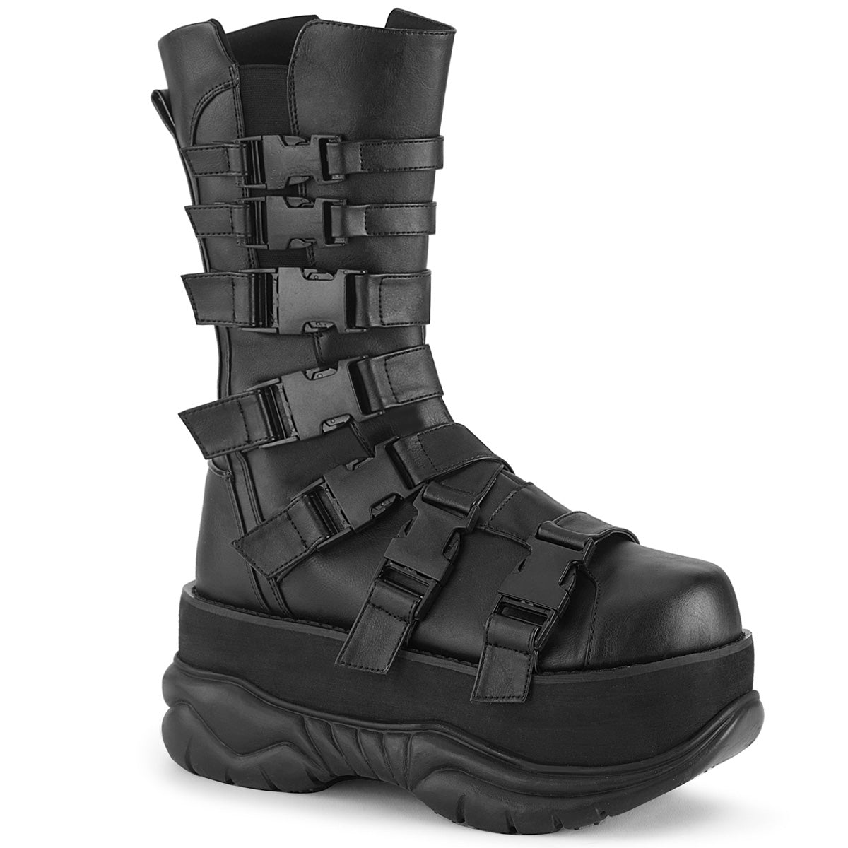 NEPTUNE-210 Alternative Footwear Demonia Unisex Platform Shoes & Boots Blk Vegan Leather