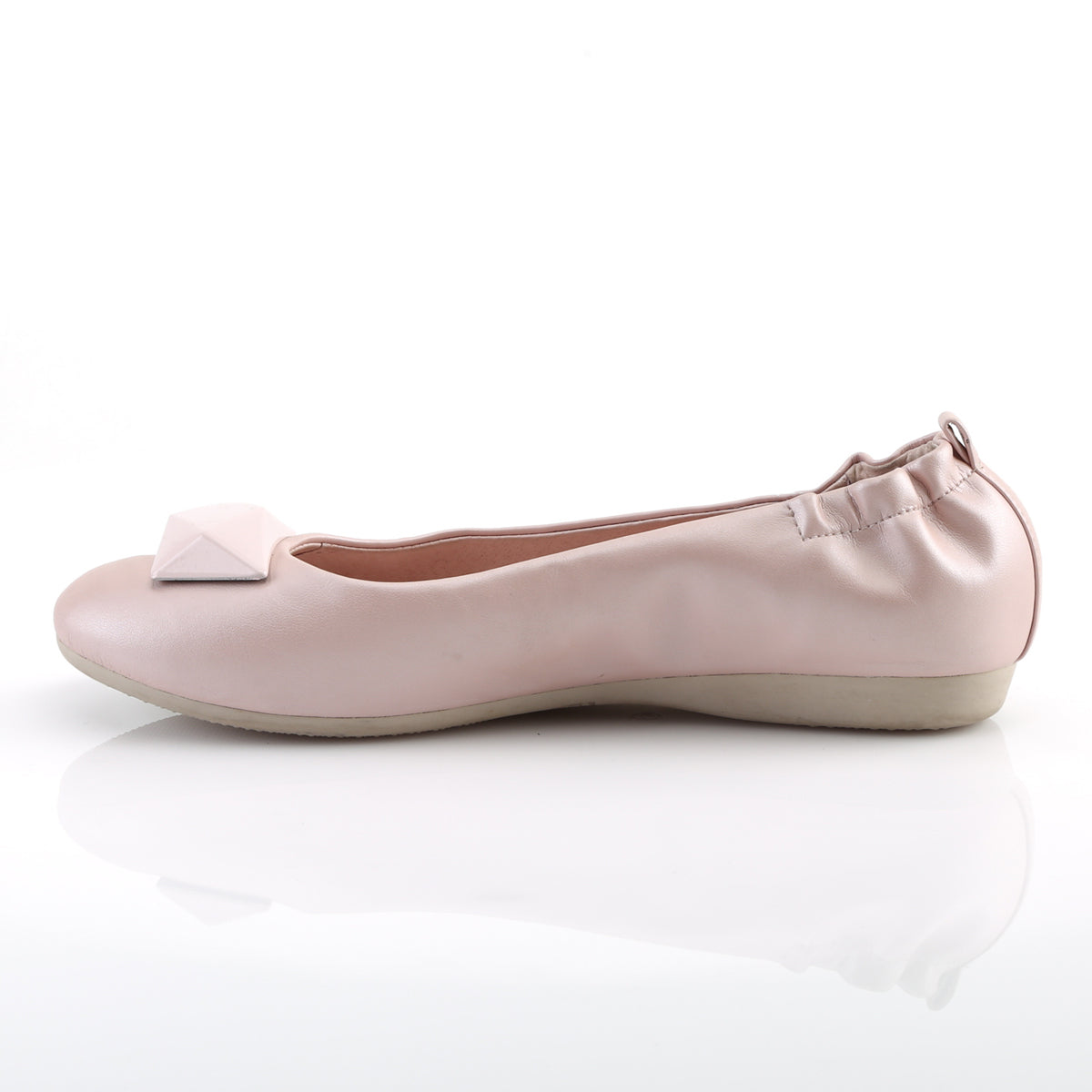 OLIVE-08 Pin Up Couture B Pink Faux Leather Single Soles [Retro Glamour Shoes]