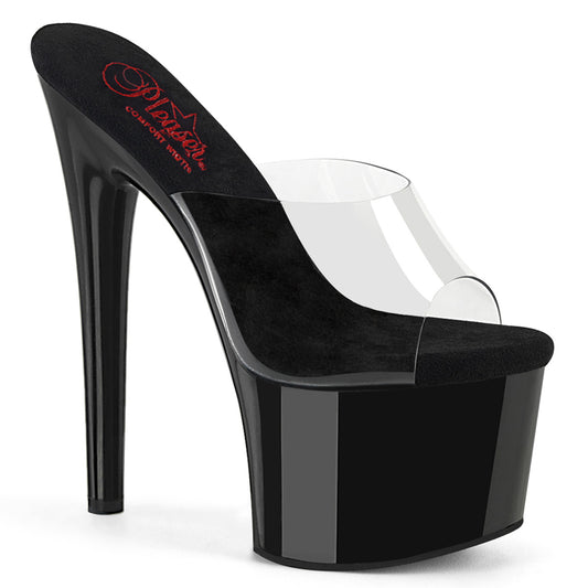 PASSION-701 Strippers Heels Pleaser Platforms (Exotic Dancing) Clr/Blk