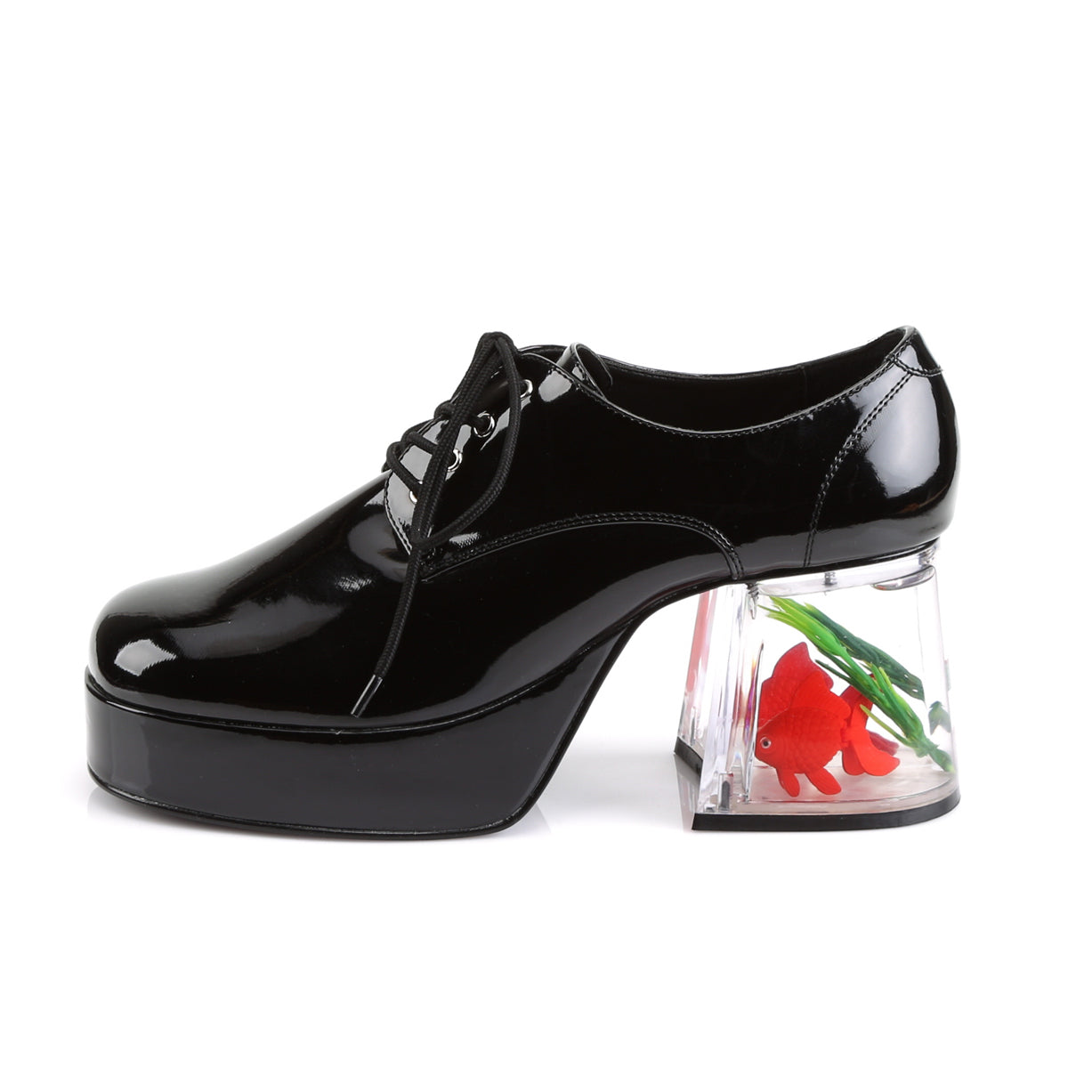 PIMP-02 Fancy Dress Costume Funtasma Men's Shoes Black Pat