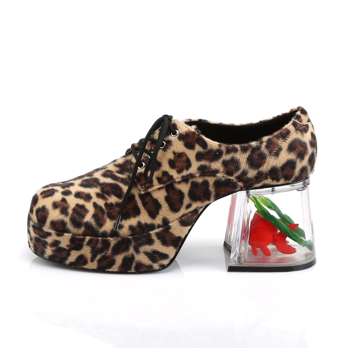 PIMP-02 Fancy Dress Costume Funtasma Men's Shoes Cheetah Fur