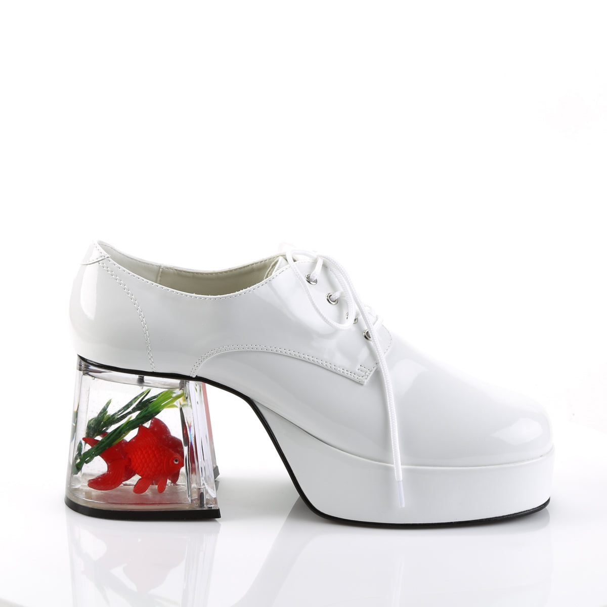 PIMP-02 Fancy Dress Costume Funtasma Men's Shoes White Pat