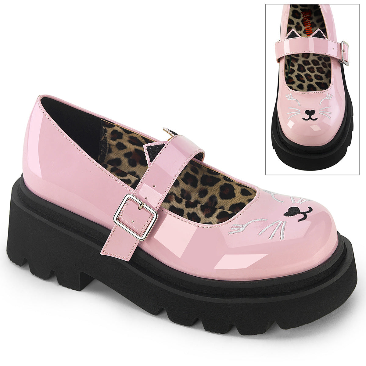 RENEGADE-56 Alternative Footwear Demonia Women's Heels & Platform Shoes B. Pink Pat