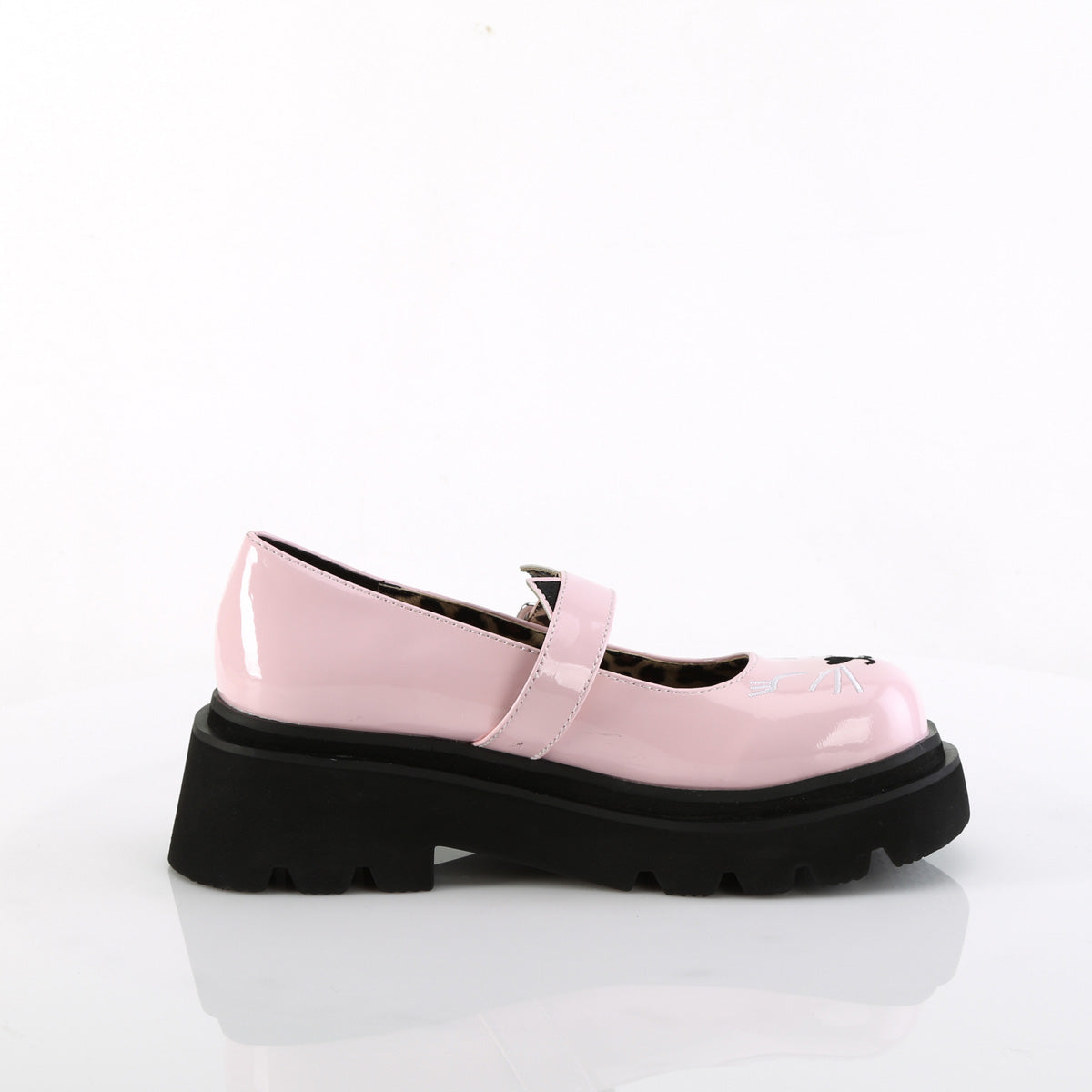 RENEGADE-56 Demonia B Pink Patent Women's Heels & Platform Shoes [Demonia Cult Alternative Footwear]