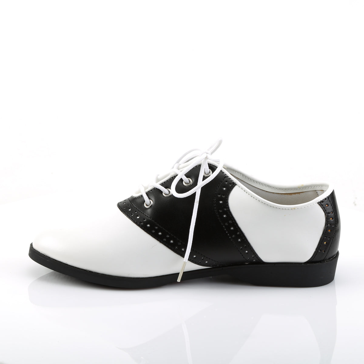 SADDLE-50 Funtasma Fantasy Black-White Pu Women's Shoes [Fancy Dress Footwear]