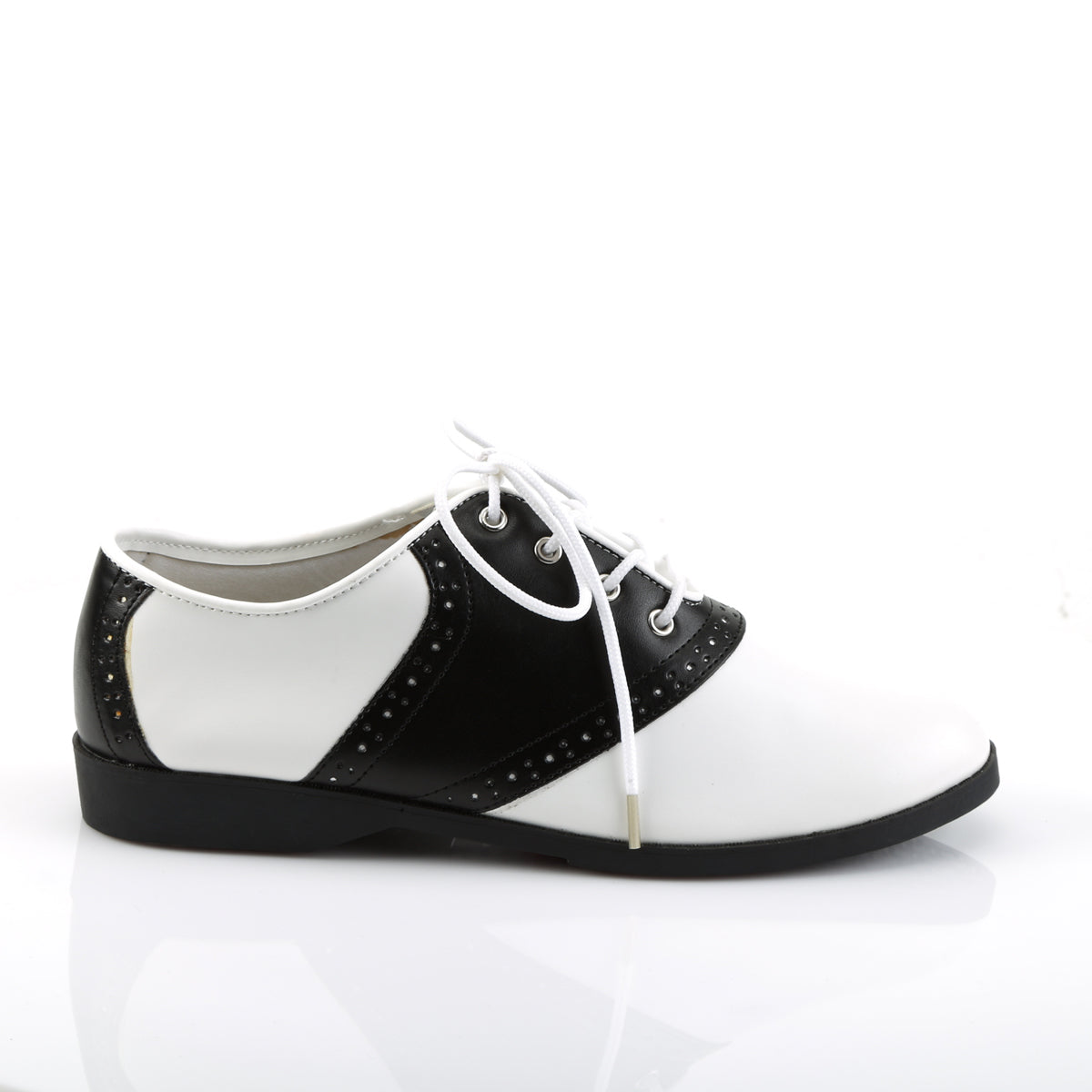 SADDLE-50 Funtasma Fantasy Black-White Pu Women's Shoes [Fancy Dress Footwear]