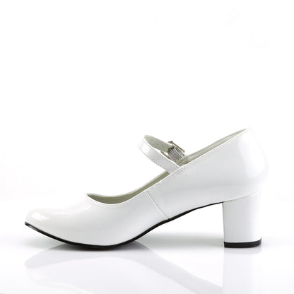 SCHOOLGIRL-50 Funtasma White Patent Fancy Dress Women's Shoes (Fantasy Footwear)