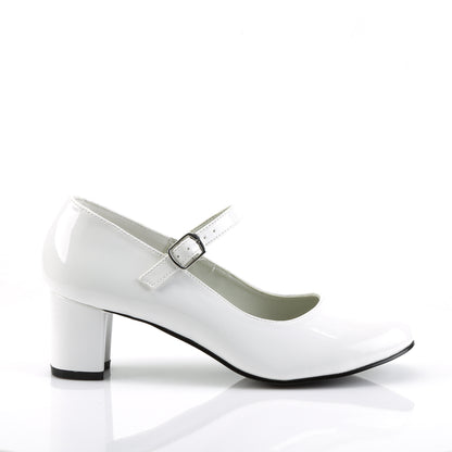 SCHOOLGIRL-50 Funtasma White Patent Fancy Dress Women's Shoes (Fantasy Footwear)