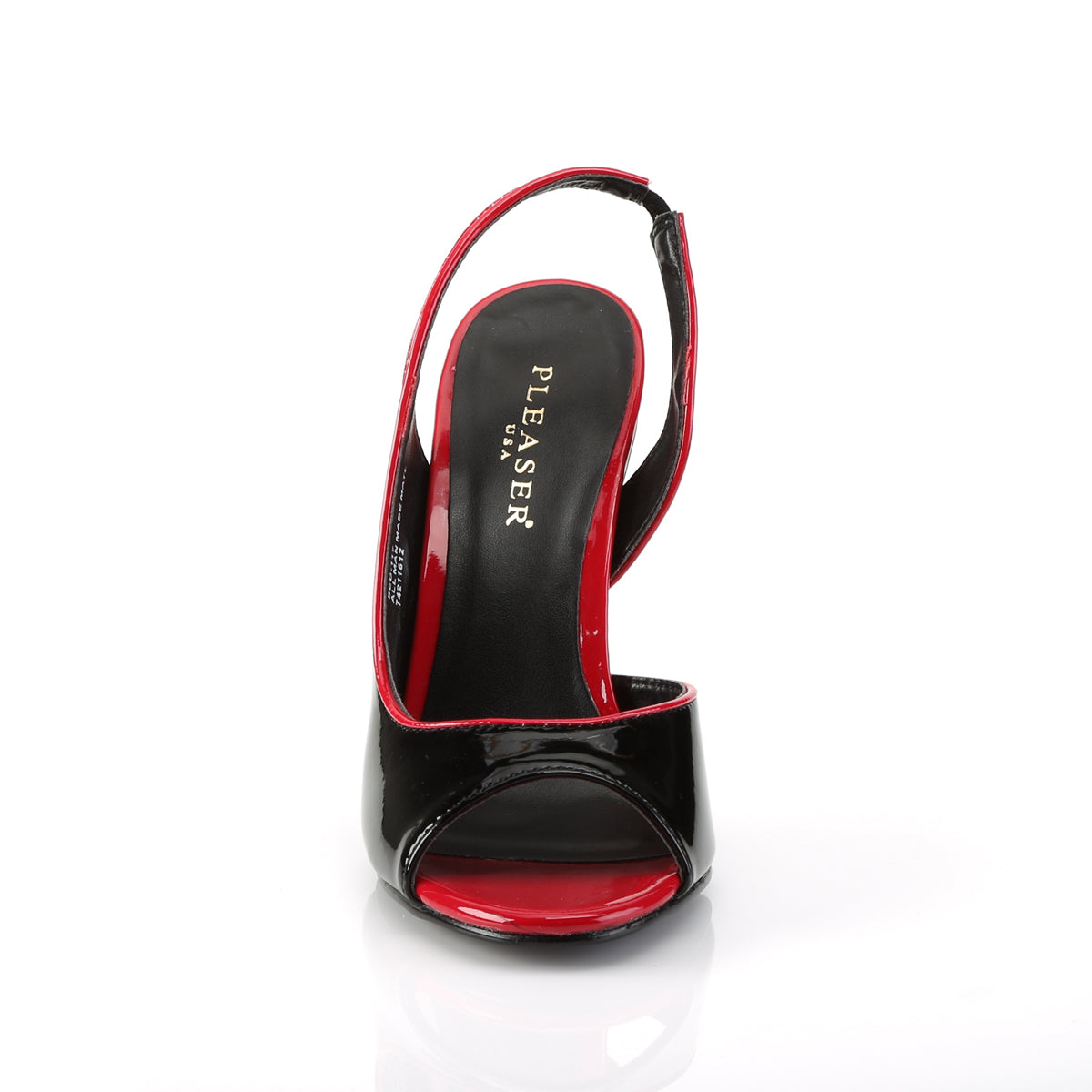 SEDUCE-117 Pleaser Black-Red Patent Single Sole Shoes [Sexy Shoes]