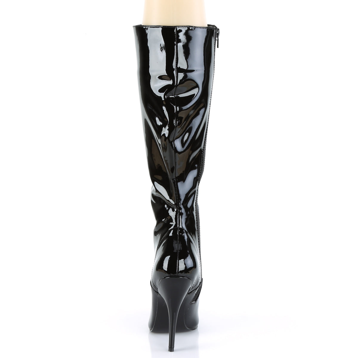 SEDUCE-2020 Pleaser Black Patent Single Sole Shoes [Knee High Boots]