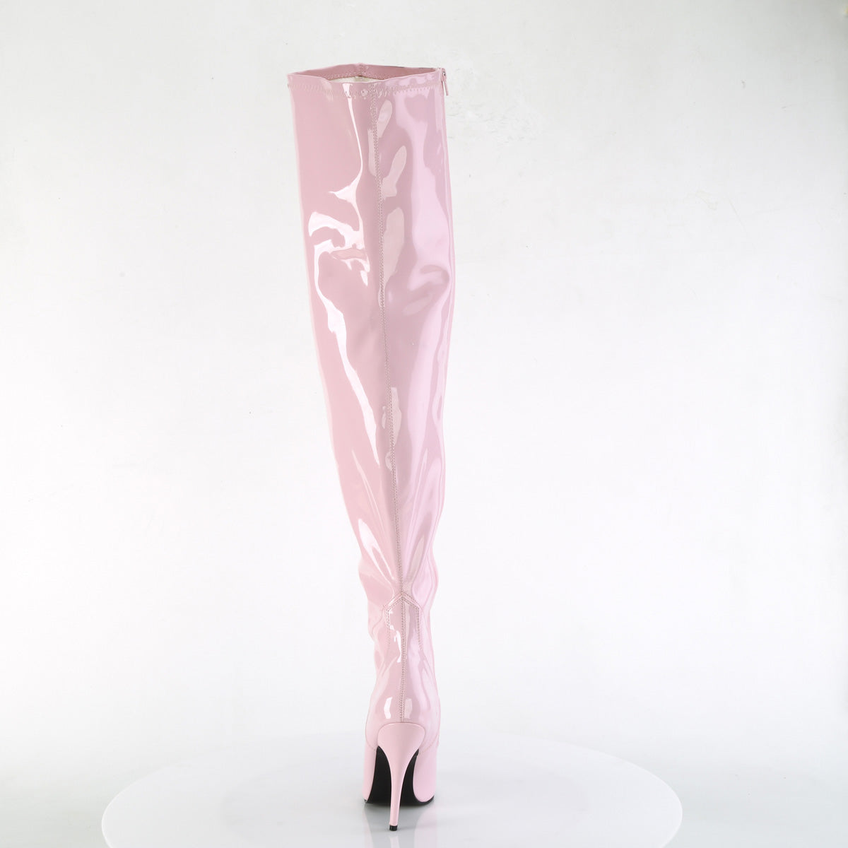 SEDUCE-3000WC Pleaser B Pink Stretch Patent Platform Shoes [Thigh High Boots]