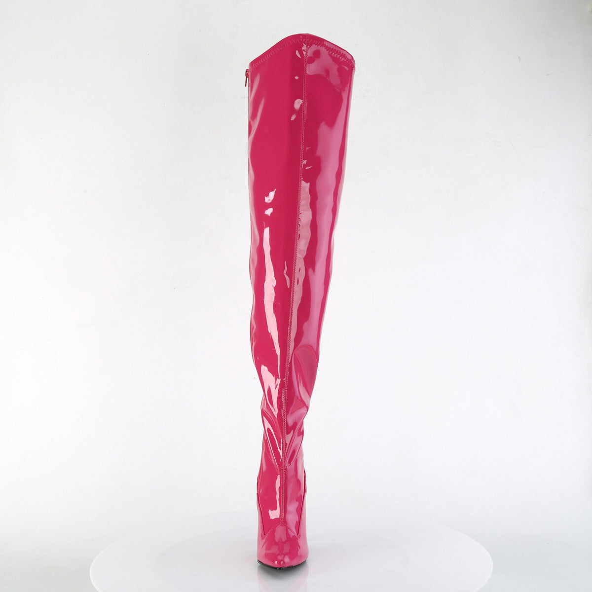 SEDUCE-3000WC Pleaser H Pink Stretch Patent Platform Shoes [Thigh High Boots]