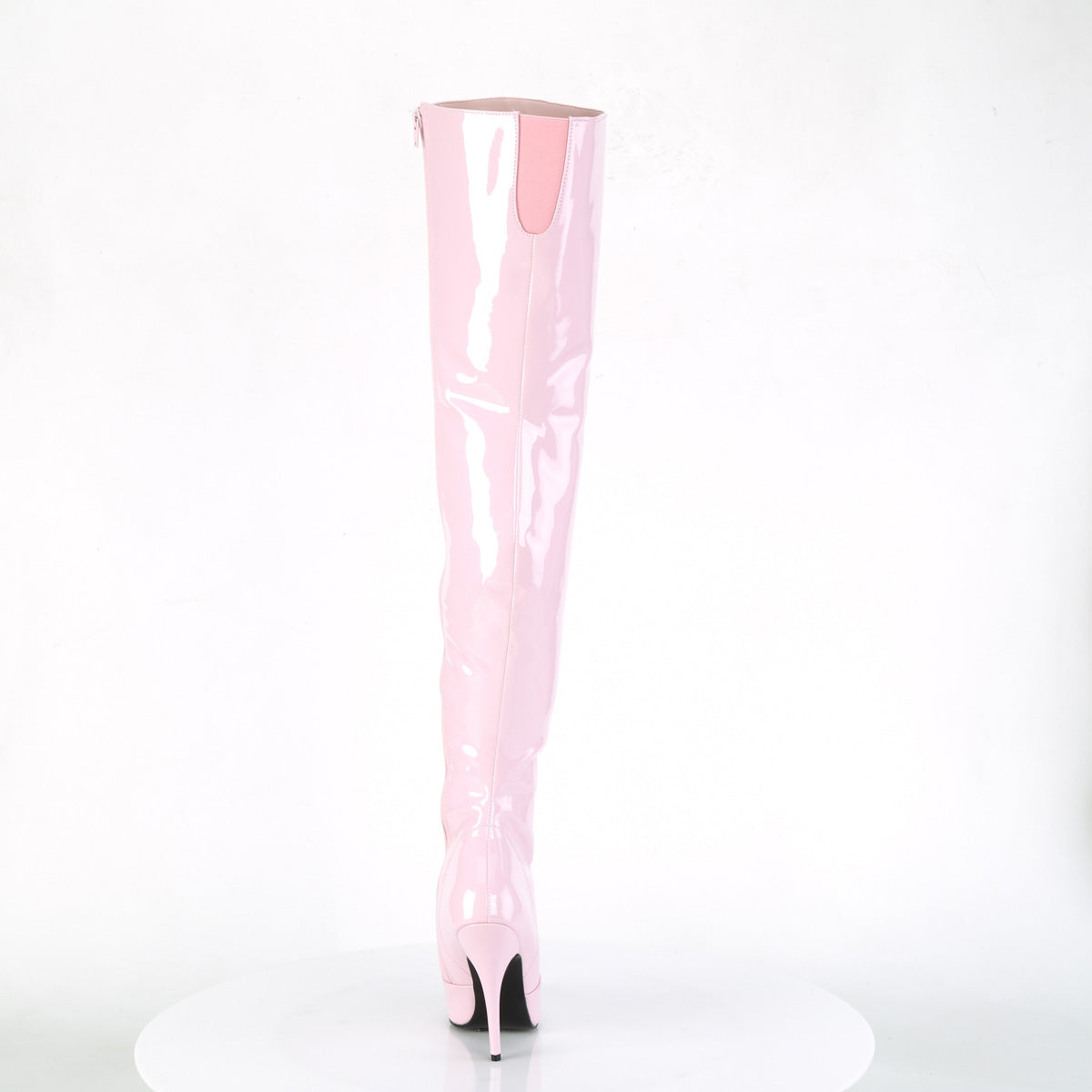 SEDUCE-3010 Pleaser B Pink Patent Single Sole Shoes [Thigh High Boots]