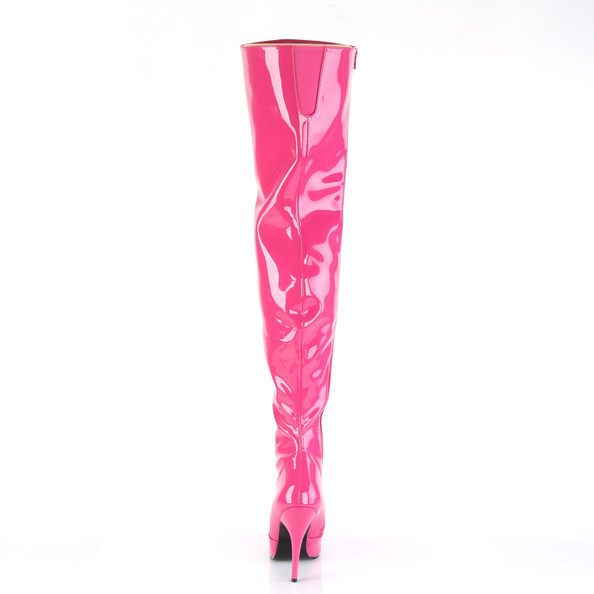 SEDUCE-3010 Pleaser H Pink Patent Single Sole Shoes [Thigh High Boots]