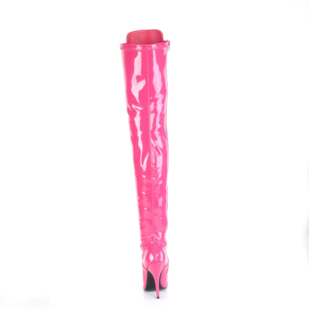 SEDUCE-3024 Pleaser H Pink Patent Single Sole Shoes [Sexy Thigh High Boots]