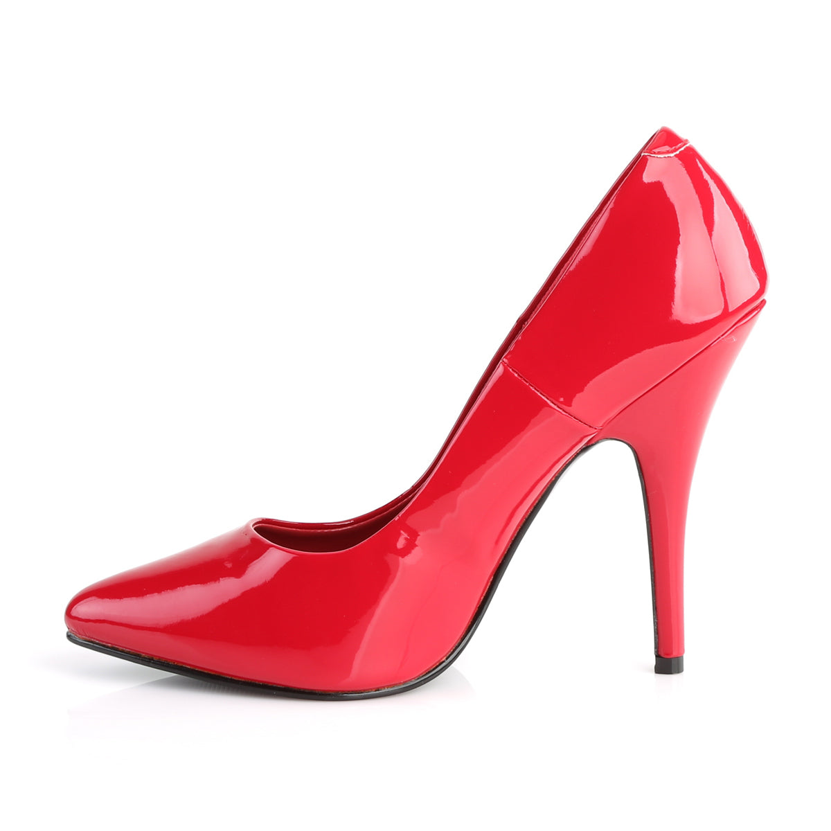 SEDUCE-420 Pleaser Red Patent Single Sole Shoes [Fetish Shoes]