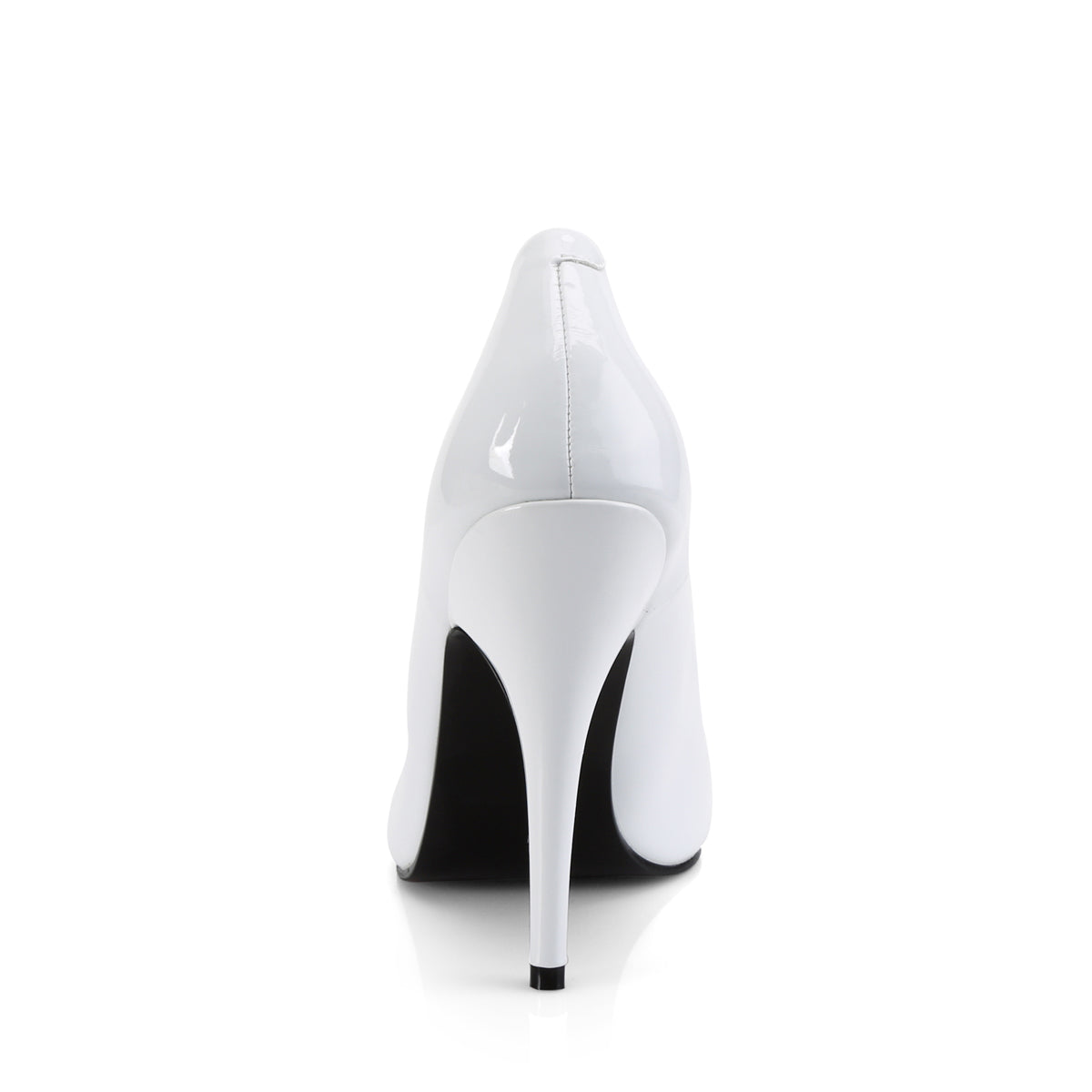 SEDUCE-420 Pleaser White Patent Single Sole Shoes [Fetish Shoes]